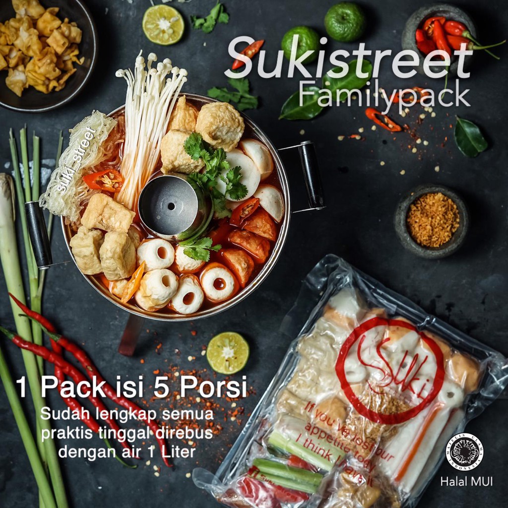 

SUKI STREET FAMILY PACK MAKANAN INSTAN UNTUK 5 PORSI