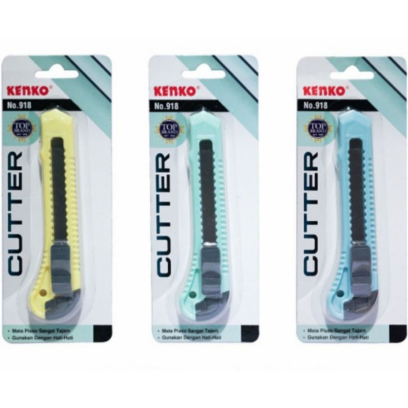 

KENKO CUTTER / PEMOTONG KERTAS / SILET NO.918 (18Mm Blade)