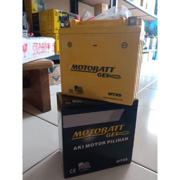 AKI MOTOR SUZUKI THUNDER 125 MOTOBATT MTX9 ORIGINAL AKI KERING/GEL