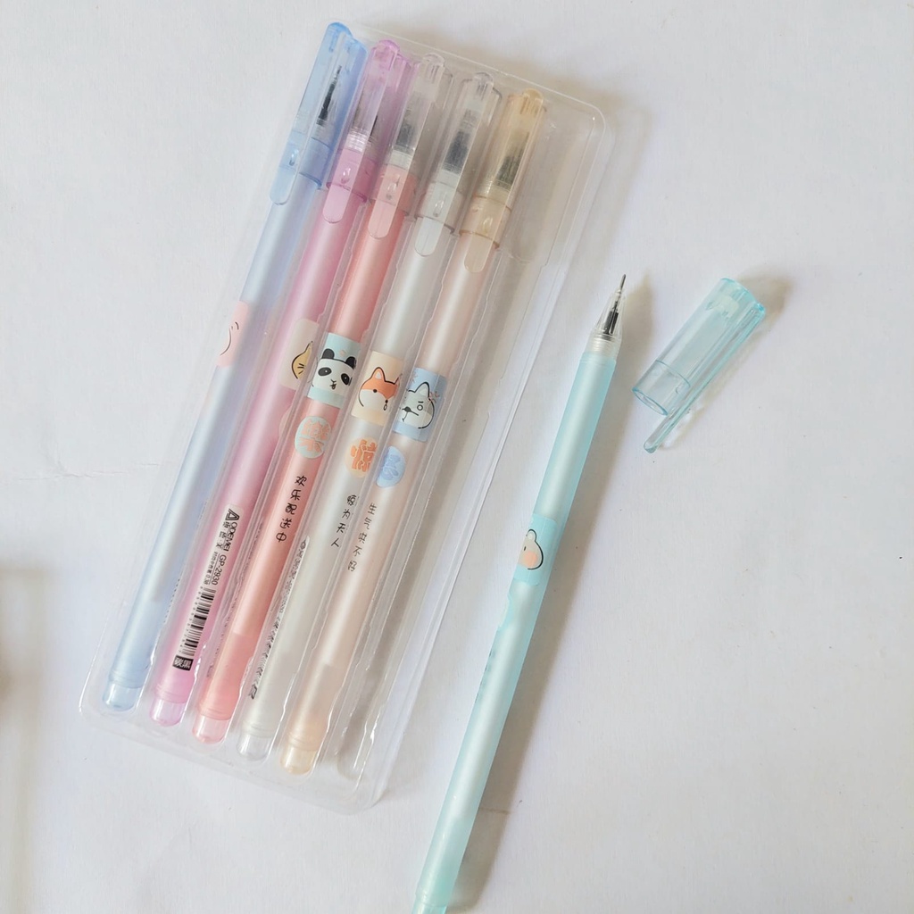 

(1 pcs) Pulpen Gel Cute Animal / Pulpen Gel Fancy HITAM