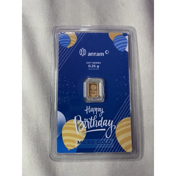 Emas 24 karat Antam x Hartadinata gift series 0,25 gram #HappyBirthDay #KadoUlangTahun
