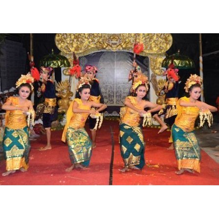 Pakaian kostum Busana Tari pendet Panyembrama bali metris komplit