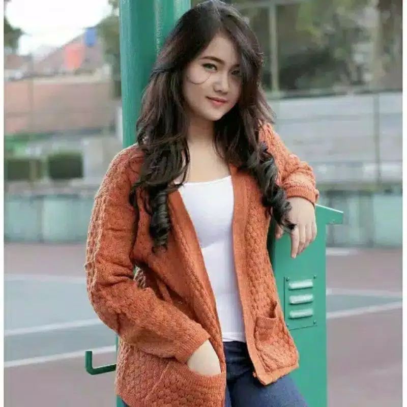 POCKET POPCROON CARDIE KARDIGAN RAJUT MURAH PREMIUM