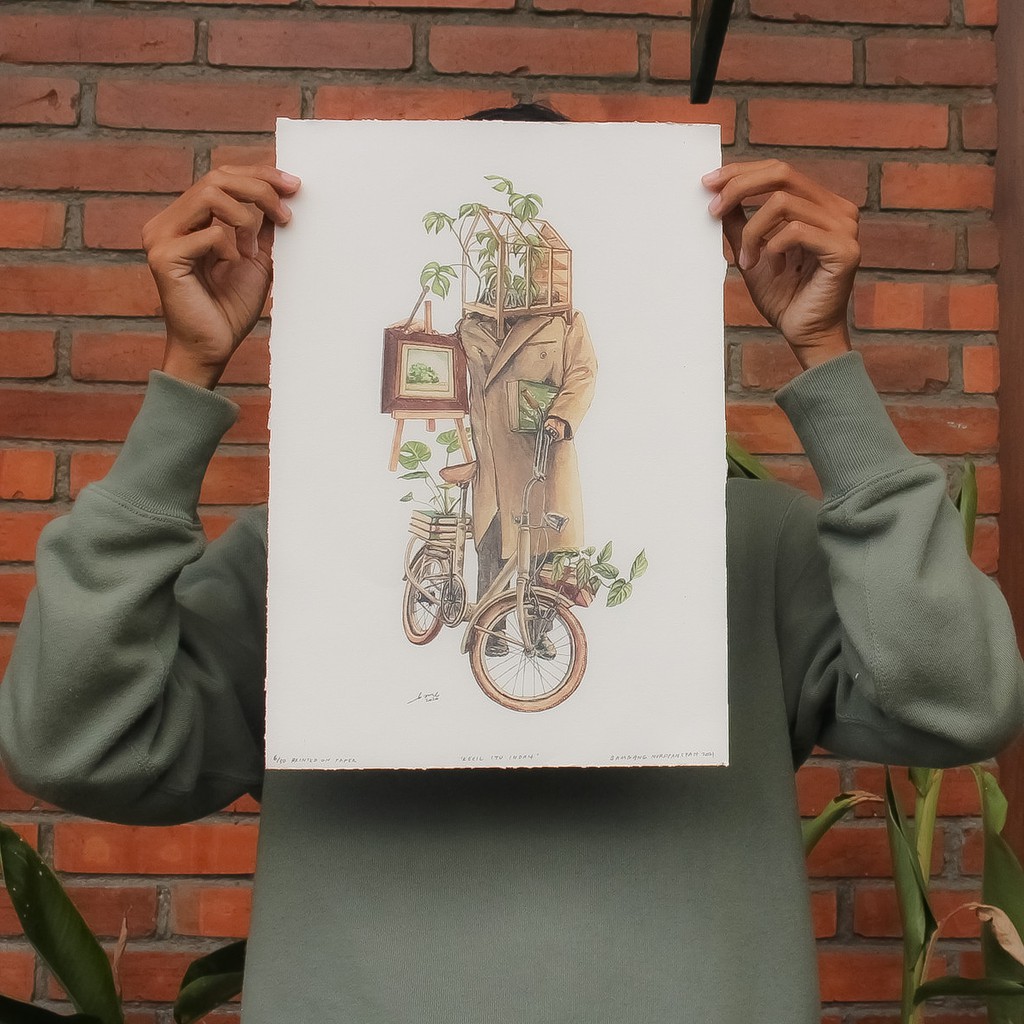 Artprint Kecil Itu Indah karya Bamb (Tanpa Frame)