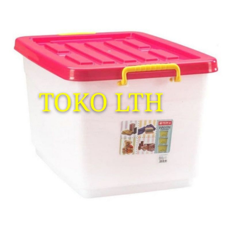 CONTAINER BOX 50 LITER  / KOTAK WAGON CONTAINER RODA 50 LITER VC15 LION STAR VC-15