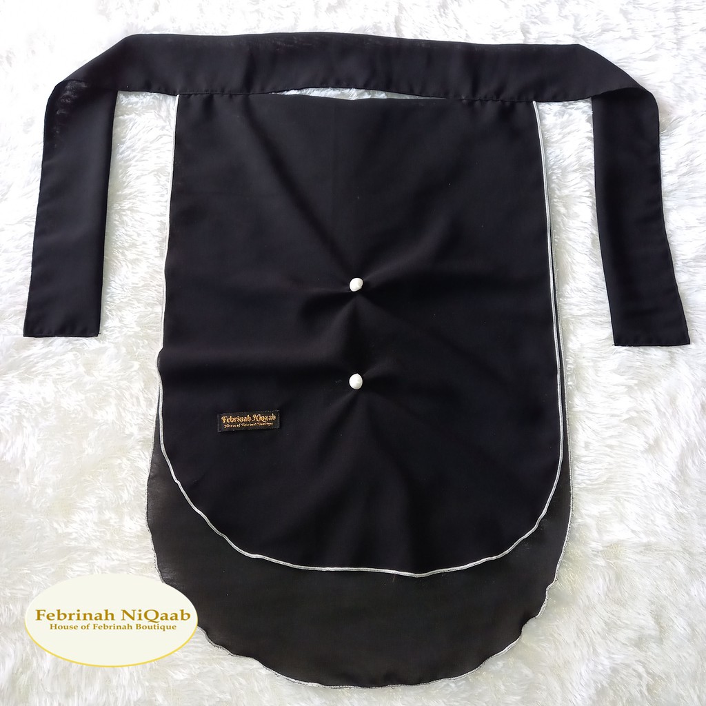 cadar bandana 2 layer kancing febrinah Niqab