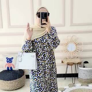 Stelan Tunik Celana  Leopard Katun  Rayon  Premium Shopee 