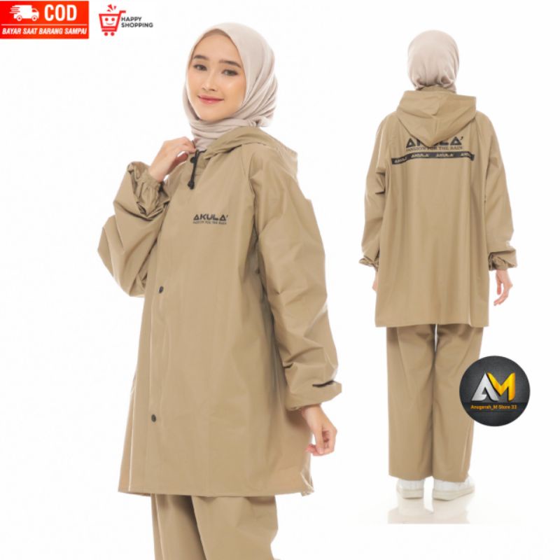 JAS HUJAN RAINCOAT, ANTI REMBES Pria Wanita BY AKULA ORIGINAL THE BEST QUALITY