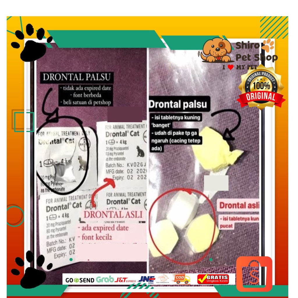 Drontal plus tasty dog obat cacing anjing puppy