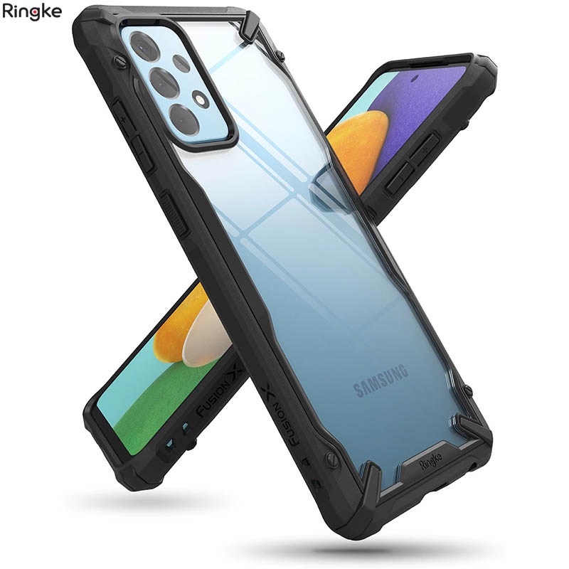 Ringke Fusion-X Case Samsung Galaxy A52 - A52s 5G - Acrylic Clear Casing PC TPU Soft Hard Rugged Hyb