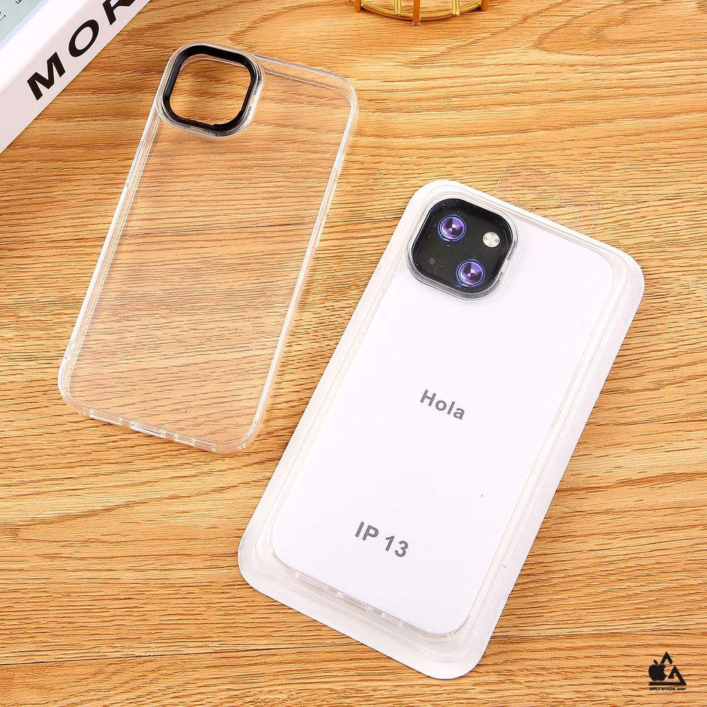 Soft Clear Case Bening iPhone 13 13 Pro Max Mini 12 12 PRO Max 11 11 PRO MAX XR X XS Max 7 7+ 8 8+ SE 2 With Frame Camera Kamera Softcase Silikon Jelly Tebal Clear Cover Bukan Hardcase