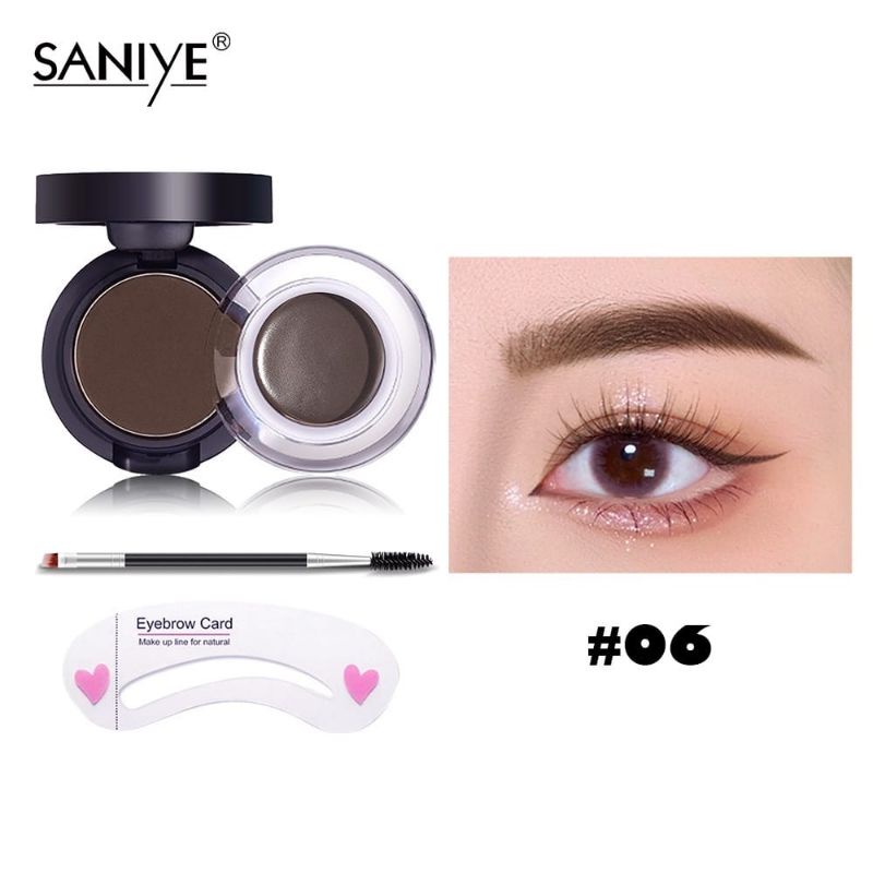 Medan Termurah Gel eyebrow waterproof long stay saniye Cream &amp; powder eyebrow gel alis krem alis bubuk alis