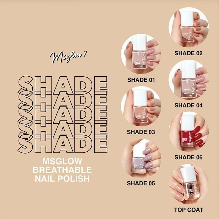 Breathable Nail Polish MS Glow Peel Off Kutek Kuku HALAL untuk Wudhu dan Shalat