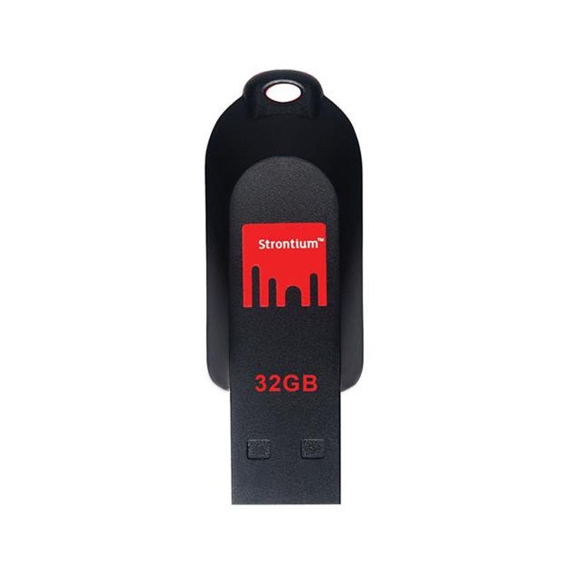 Strontium USB Pollex Flash Drive 32GB - Hitam  ( 700232 )