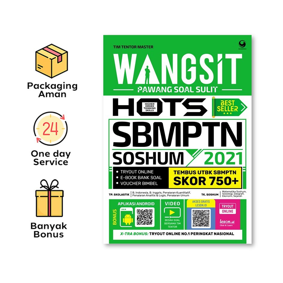 Wangsit (Pawang Soal Sulit) Hots Utbk Sbmptn Soshum 2021 (Grasindo)