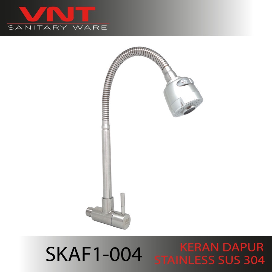 Kran Cuci Piring Flexible Keran Dapur Sink Stainless SUS304 Shower