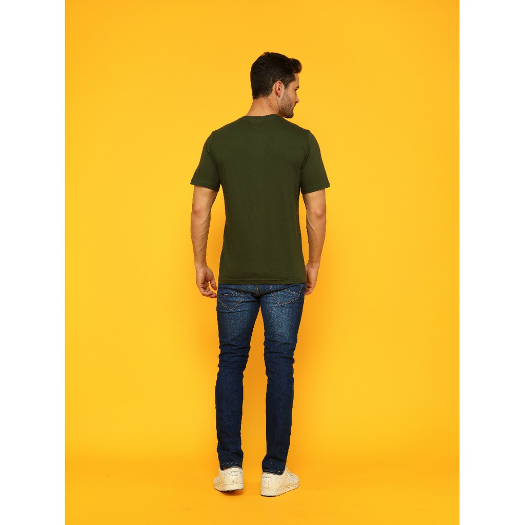 Kaos Tshirt Polos KAUZTEE Premium Tshirt Unisex 100% Cotton Combed 28s - Seaweed Green