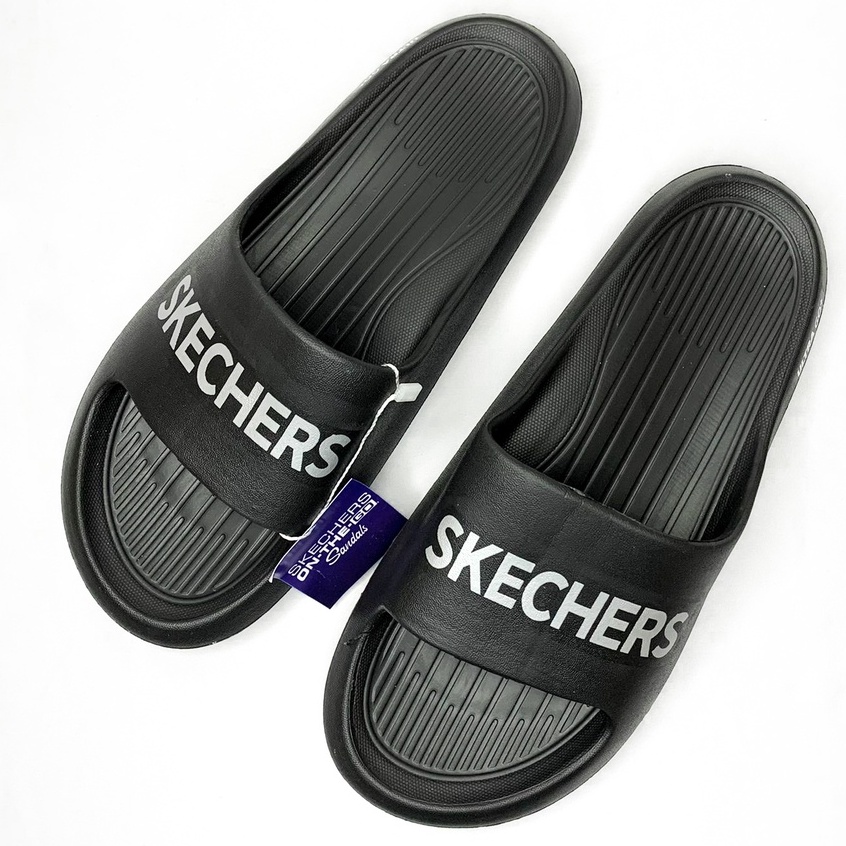 Sendal Selop Pria Skechers Terbaru Sendal Slop Kekinian Sandal Cowok Skecher Murah Sandal Sketchers Slide