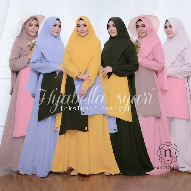 Hijabella Syari Ori Nawa Solo hijab murah