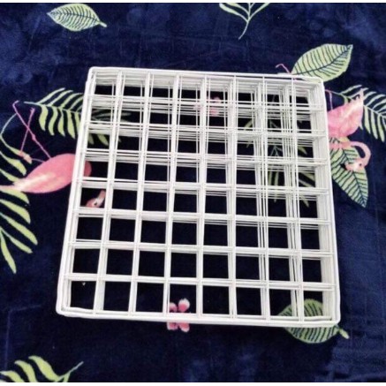 Kandang Hewan Peliharaan  / Kandang Anjing / Kandang Kucing / Kandang Hamster Burung Pagar Besi DIY-1 Pcs Putih 35x35cm