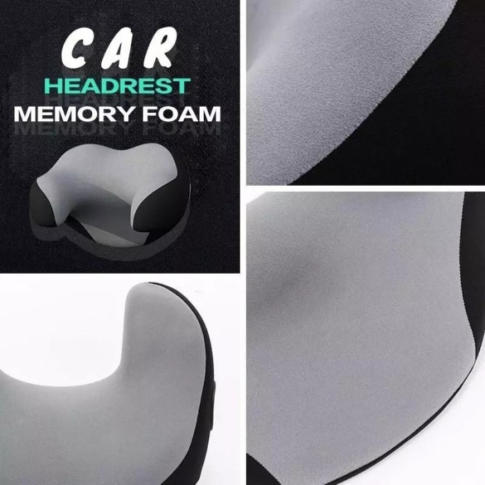 FMFIT HEADREST NECK PILLOW FOAM PREMIUM BANTAL KURSI MOBIL