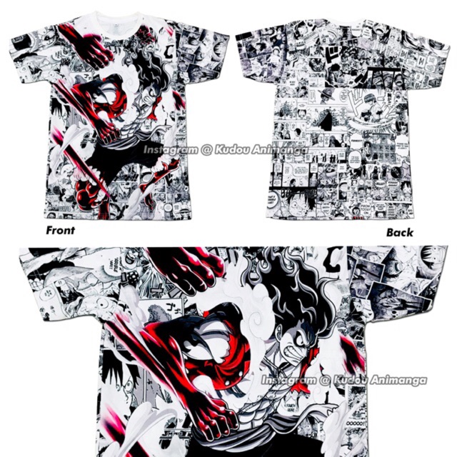 Tshirt Luffy Gear Snakeman Fullprint