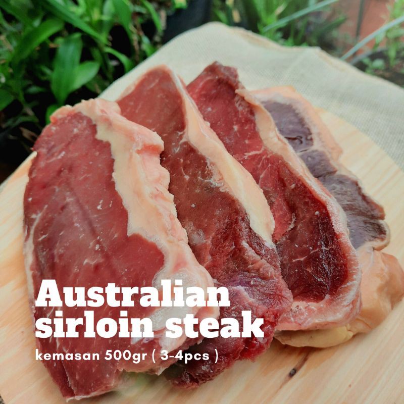 

Australian Sirloin steak 500gr / daging stik sirloin