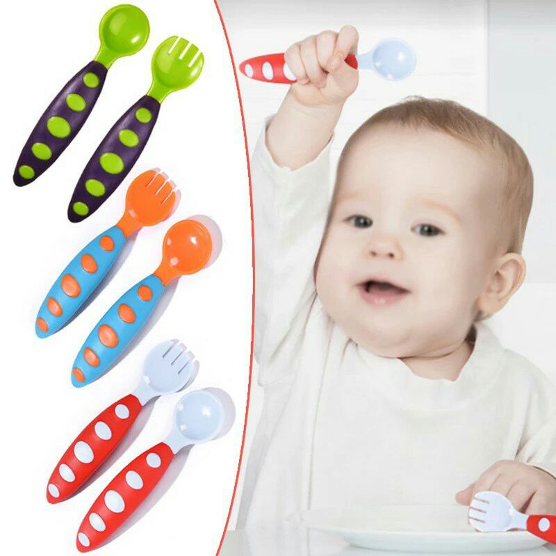 Set Sendok/Garpu Makan Anak Bayi