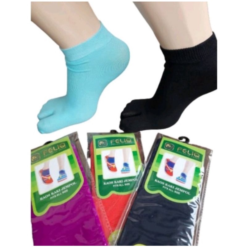 5 pasang kaos kaki jempol sematakaki Fashion Remaja DEWASA warna warni