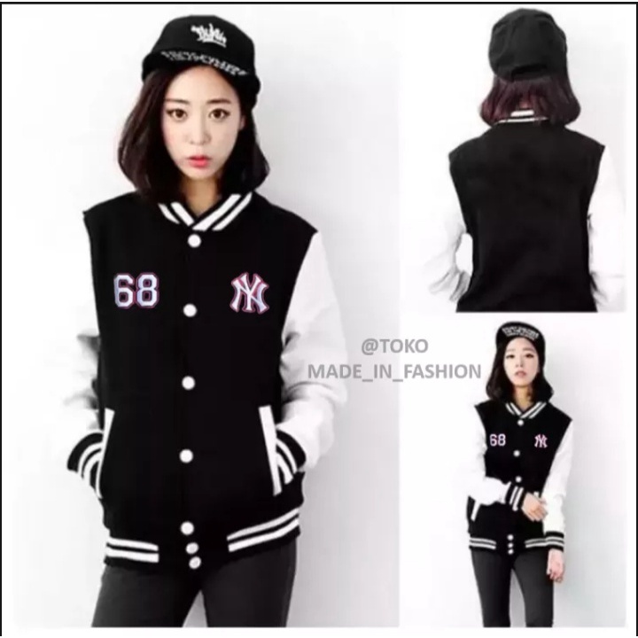 Jaket Baseball NY 68 / Jaket Bomber Varsity Baseball NY 68 / GRATIS ONGKIR