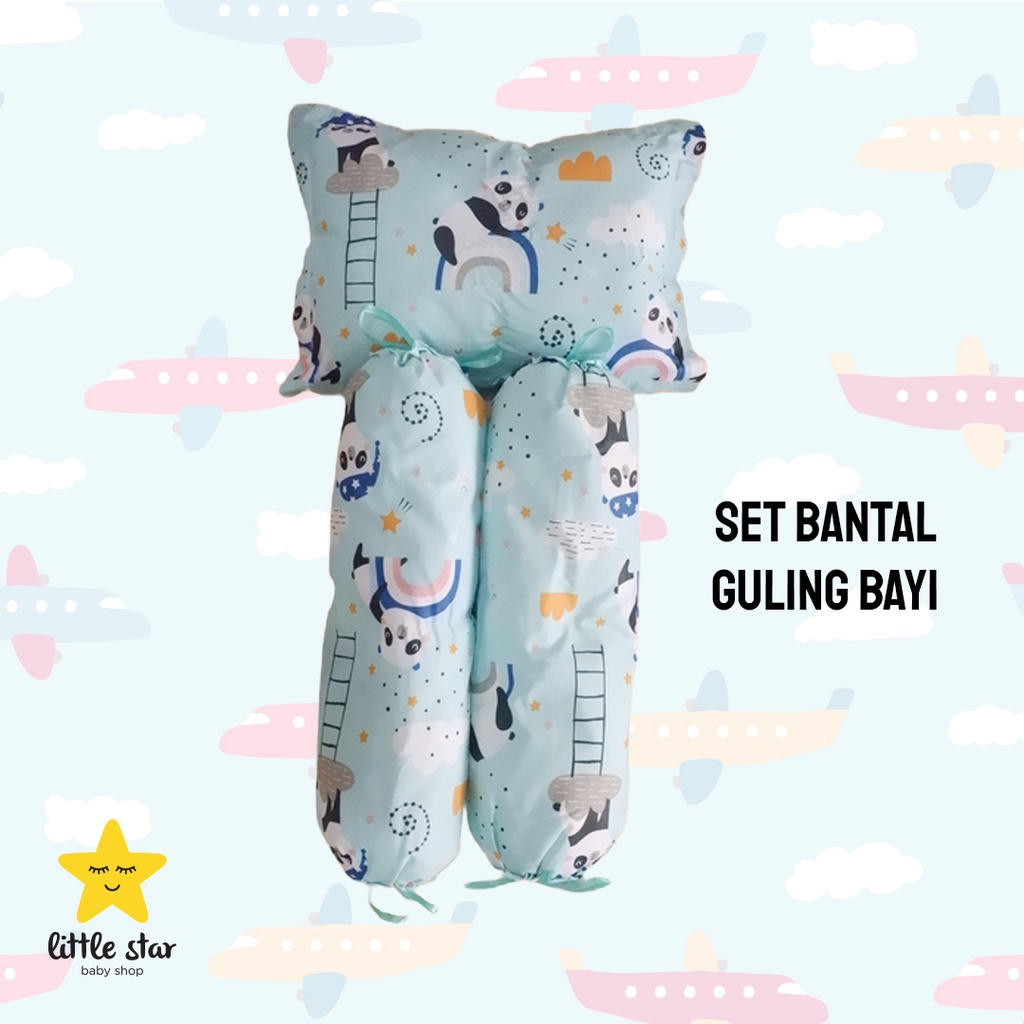 Okalin Baby - Set Bantal Guling Bayi | Bantal Guling Set Baby