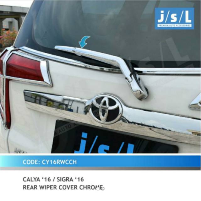 Cover wiper mobil calya sigra 2016 2020 2023 chrome