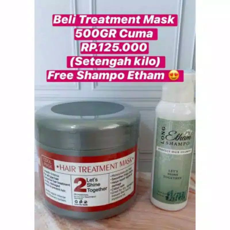 traatment mask 500gr free shampo etham