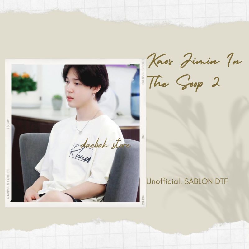 Kaos Kpop Jimin BTS In The Soop S2 SABLON