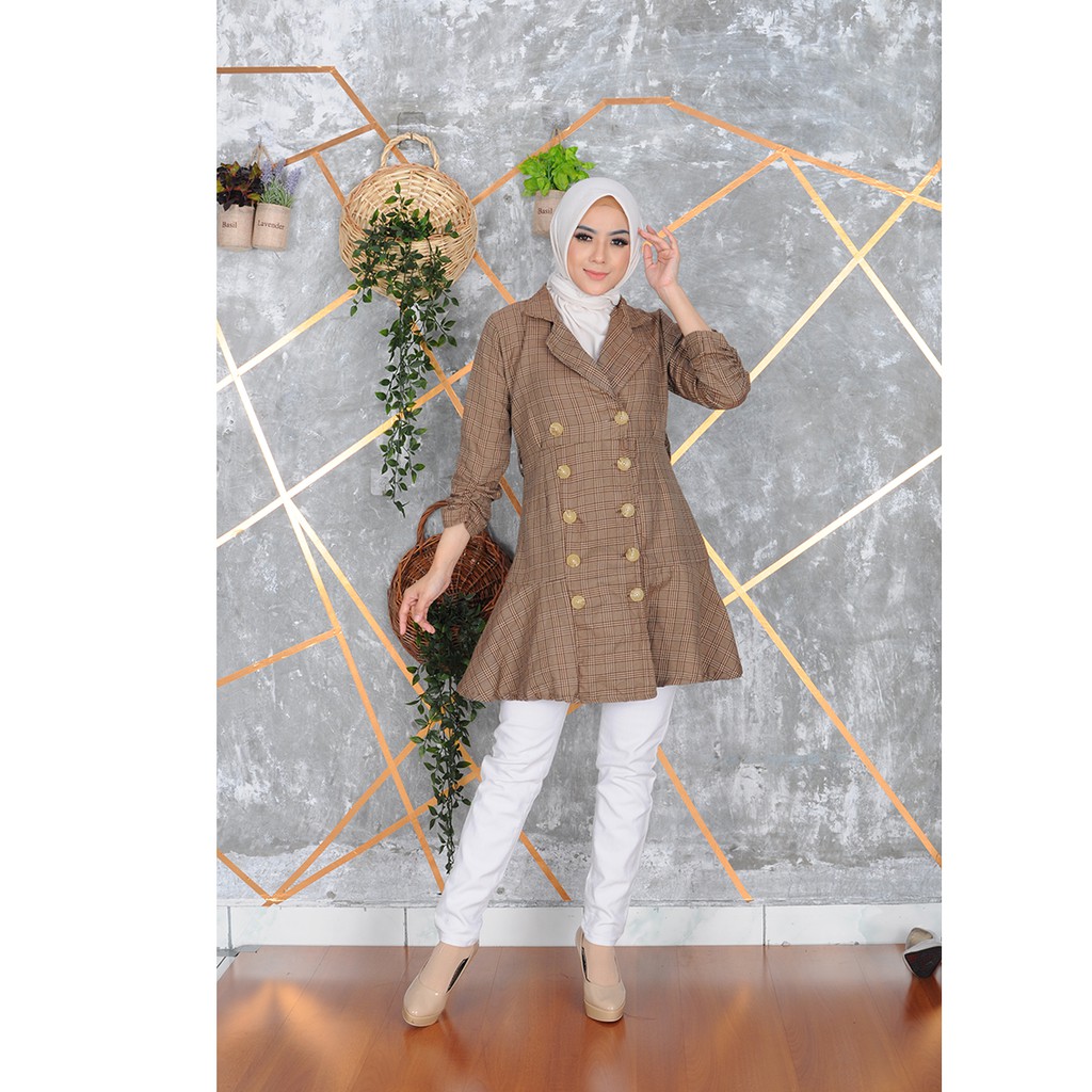 FORTUNA FASHION BLAZER WANITA \ BLAZER KOTAK KOTAK \ BLAZER QUEEN