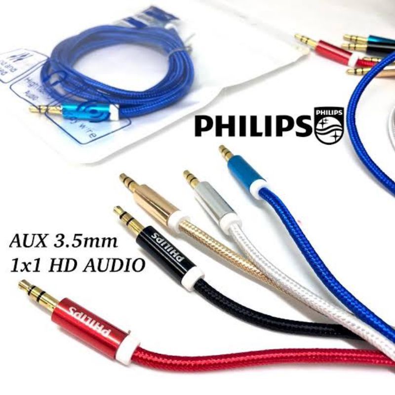 Philips KABEL Jack Audio 3.5mm Single KABEL AUX SPEAKER AKTIF