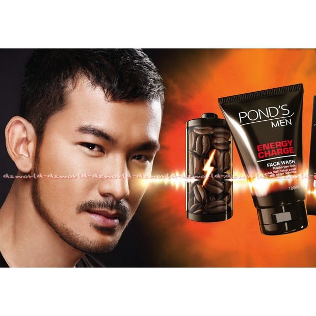 Pond's Men Energy Charge 100ml Face Wash Pembersih Muka Ponds Men