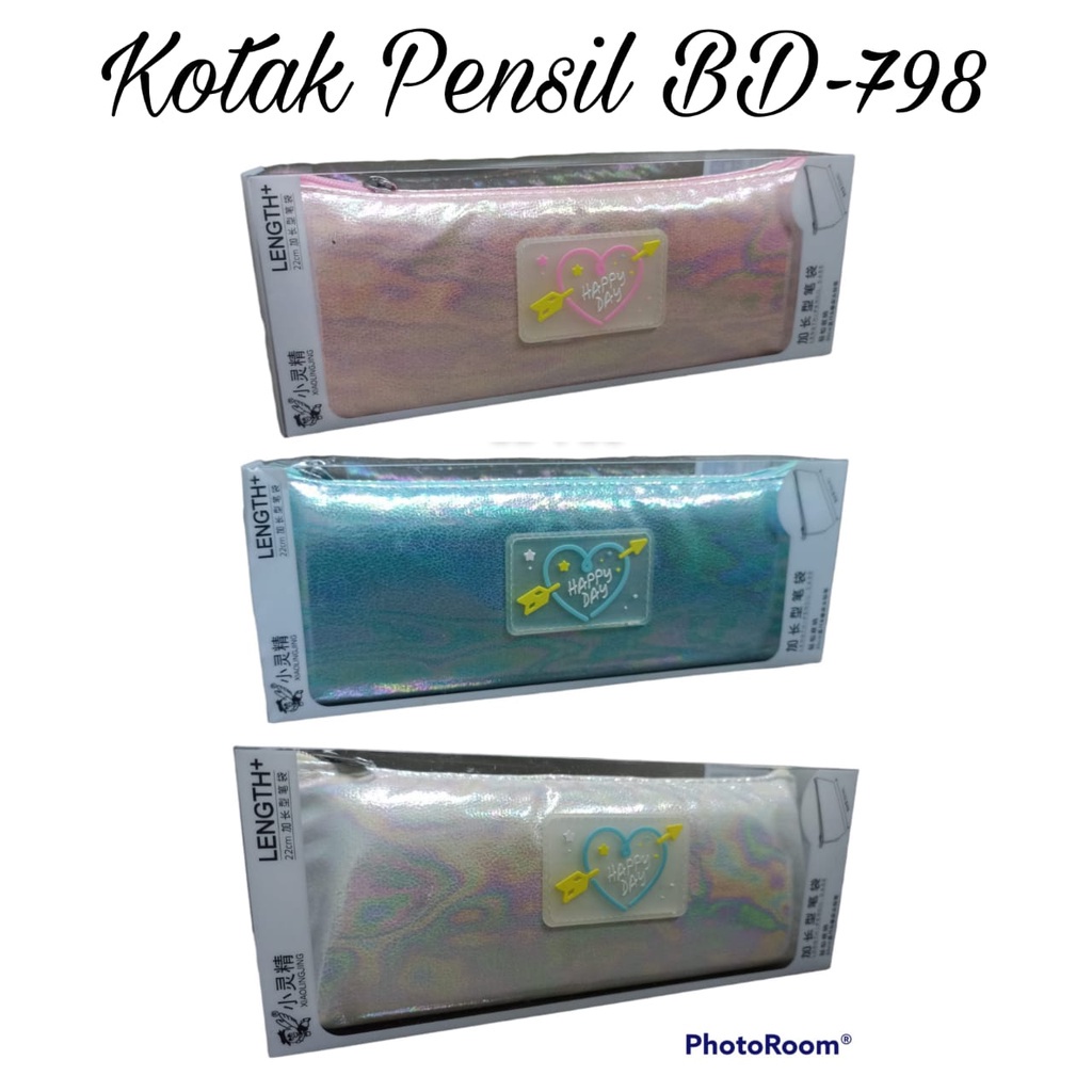 

AS888 - Kotak Pensil Fancy Motif Hologram Import Bd-798 / Tempat Pensil / Pencil Case