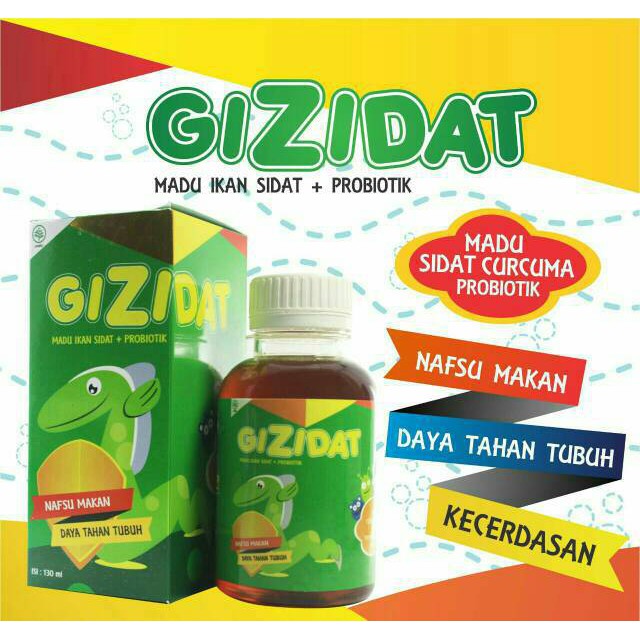 GIZIDAT Original - Madu Penambah Nafsu Makan Berat Badan Kecerdasan Anak 100% ORI Madu Gemuk Bayi