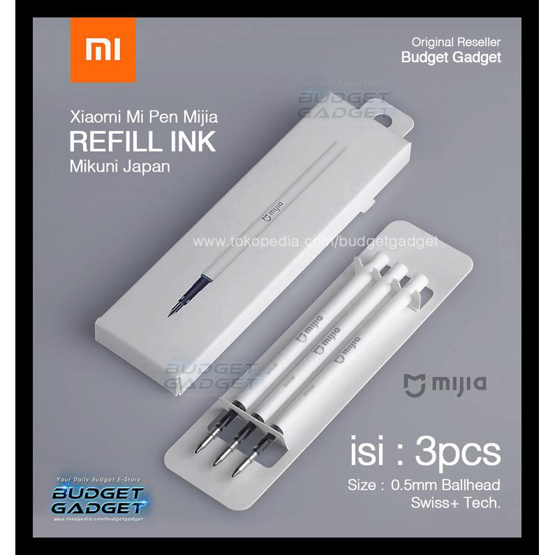 

Murmer Xiaomi Mi Pen Refill Tinta Mijia Mikuni Japan Ink Premium - 3Pcs Barang Bagus