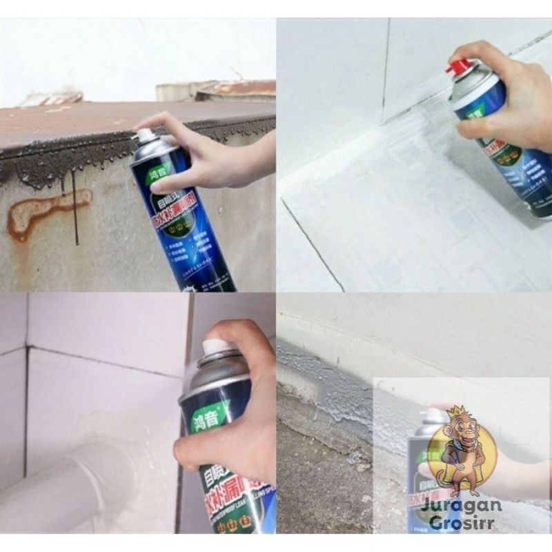 JG - SEMPROTAN TAHAN AIR ANTI BOCOR 700 ML SPRAY COATING WATERFROOF DINDING RETAK ATAP PIPA KAMAR