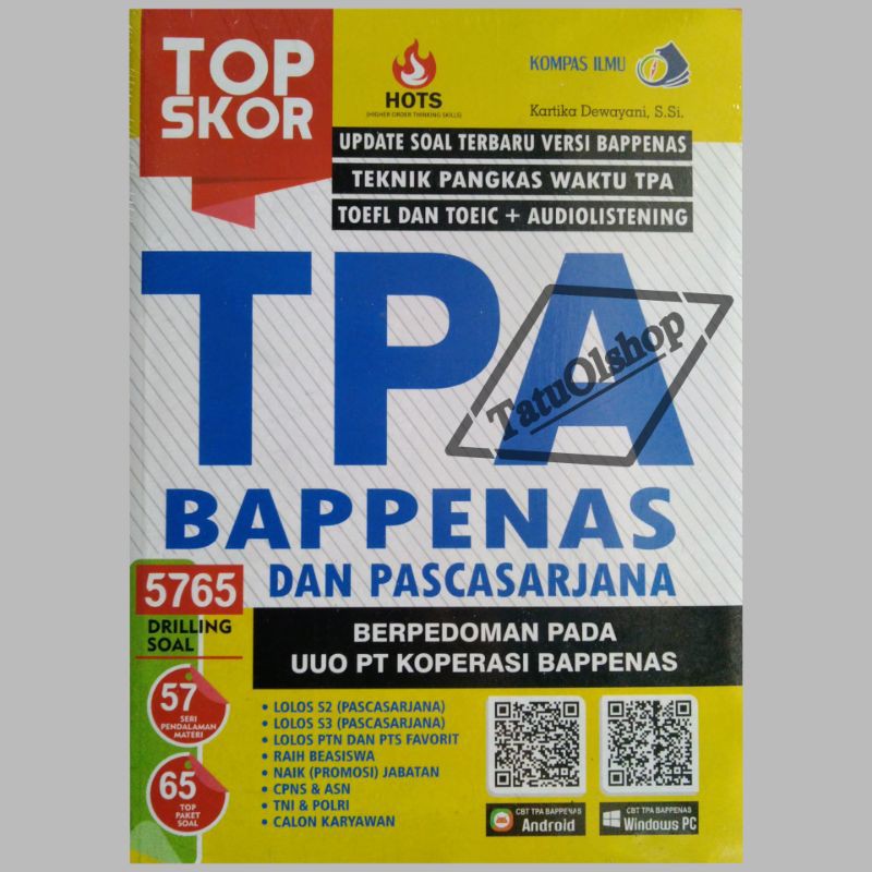 Buku TPA Bappenas Dan Pascasarjana Original Kompas Ilmu