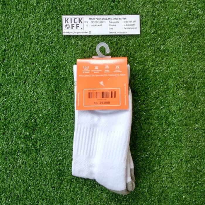 KAOS KAKI SEKOLAH/ KAOS KAKI OLAHRAGA ORTUSEIGHT SWIFT SOCKS L - WHITE