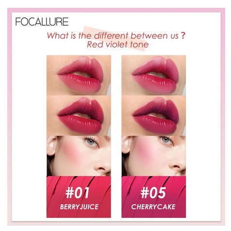 (READY &amp; ORI) Focallure Lip &amp; Cheek Tint Lip Care staymax liptint FA159 FA 159 Lip Cream Lip Matte Blush On Tahan Lama Waterproof