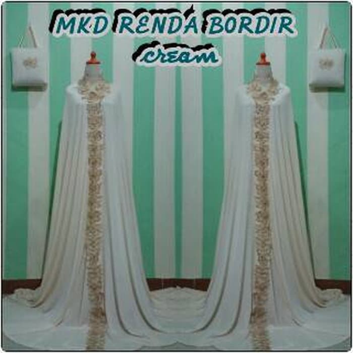NEW MT MUKENA DUBAI BORDIR BESAR CREAM | GROSIR MUKENA SURABAYA