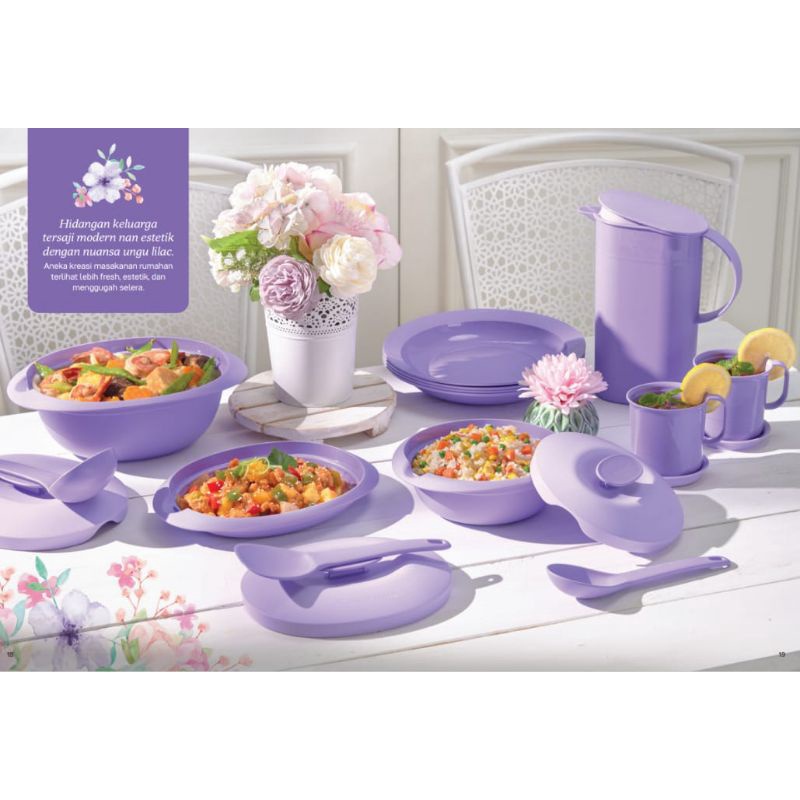 [PROMO TUPPERWARE] TEMPAT SAJI MAKANAN/ FAMILIA COLLECTION/ SWEET BERRIES MURAH