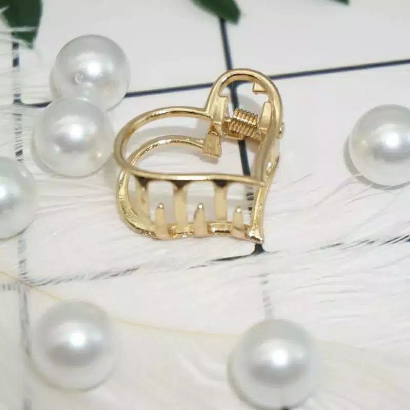 jepit rambut  Korea dari besi berlian imitasi