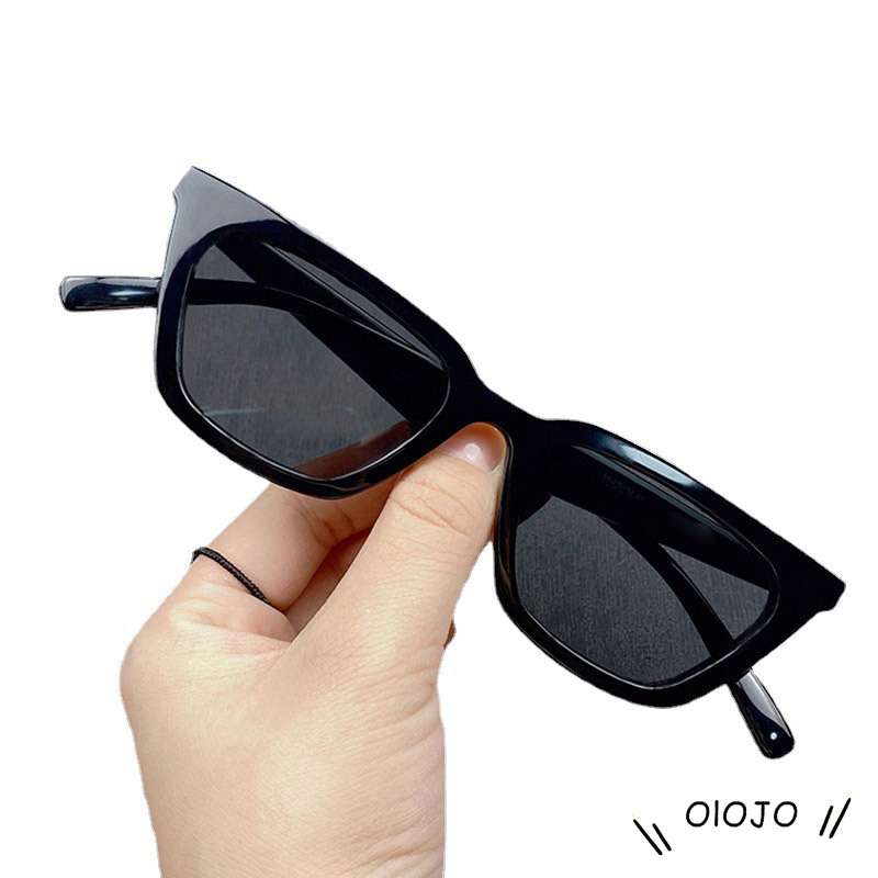 【Cash on delivery】 Kacamata Hitam Ulzzang Retro Wanita / Pria Gradien Lens - ol