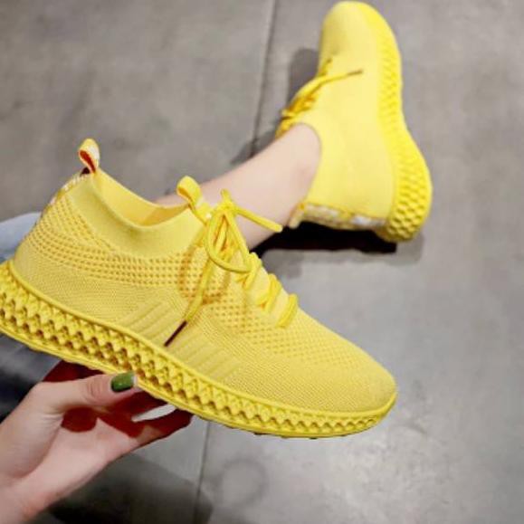 Sepatu Sneakers Yz Press Wanita Sneaker Cewek Kanvas Kuning Pink Sekolah Kuliah Casual Murah Terbar