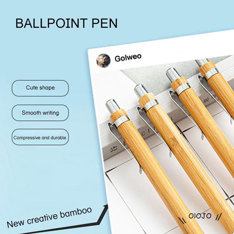 Bolpen Model Batang Bambu simple Untuk Alat Tulis - ol2